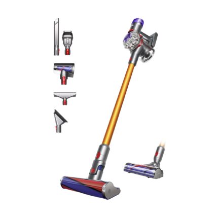Dyson V8 Absolute Aspiradora Sin Cable 115AW, 40 min Autonomía, Anti Enredos, Pelo Mascotas, Aspiradora Mano y Suelo Motorbar