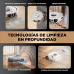 Shark PowerDetect Robot Aspirador y Fregasuelos 2 en 1, Base Autovaciado 60 días, LiDAR 3D, WiFi App, NeverStuck, Blanco AV2810ZEEUWH - Image 13